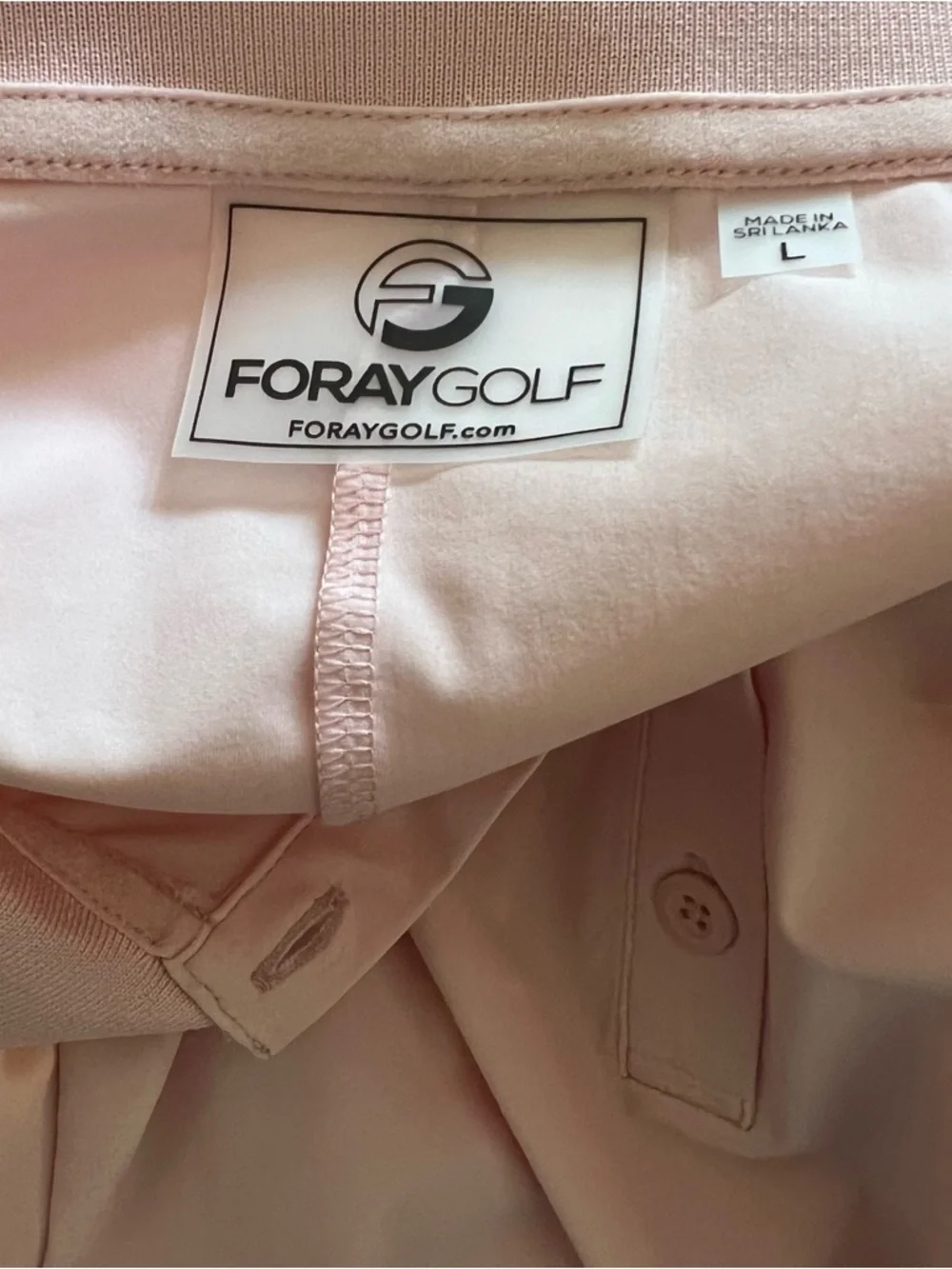 Foray Golf Women's Performance Large Pink Short Sleeve Polo Shirt - Picture 4 of 5